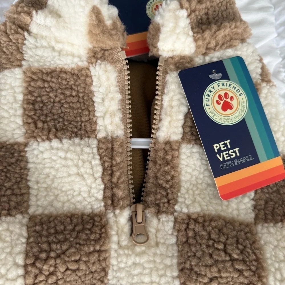 NWT Furry Friends fleece pet vest